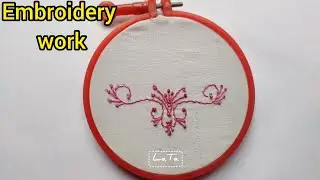 Easy Embroidery Design | Hem Selay | Simple Stitched Design | Embroidery Selay | Neckline Design
