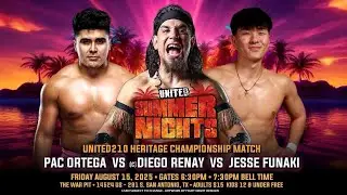 United210 Heritage Championship Diego Renay (C) vs Epydemius Jr vs Jesse Funaki vs Pac Ortega