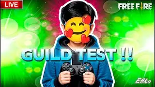 🔴LIVE LIVE GUILD TEST 1 VS 2 / FF LIVE | GUILD TEST LIVE / FREE FIRE LIVE🔴 | #freefirelive