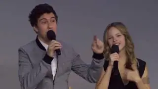 Paper Towns Cast Interview with Cara Delevingne, Nat Wolff, Halston Sage
