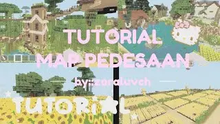 Tutorial Mendapatkan Map Pedesaan Yang Aesthetic 🍂🏡✨ ll #kawaiiworld2023 #minecraft #tutorial 