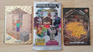 Minecraft Challenges Trading Cards 8-Pack, Unboxing
