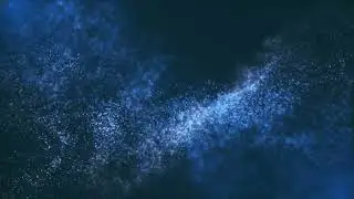 Abstract Particle Background Loop blue glowing atmosphere