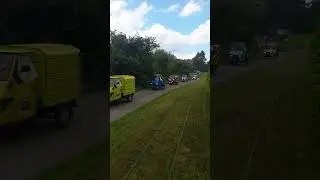 Besuch des ''Freundeskreises West Side Piaggio Ape'' bei den Feldbahnfreunden Schermbeck
