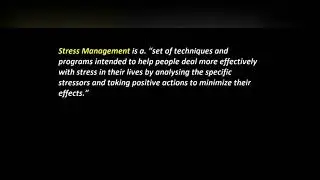 Mustafa , junaid. Stress management project