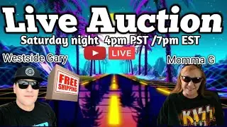 Saturday Night🔴 LIVE AUCTION & BUY IT NOWS! 📦FREE SHIPPING 💥Free Giveaways! Come hang out!