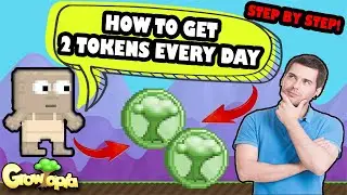 |GROWTOPIA| HOW TO GET 2 TOKENS EVERYDAY!?