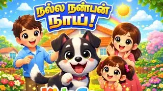 நல்ல நண்பன் நாய் 🐶 | Cute Dog Kids Song Tamil
