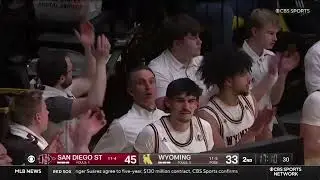 HIGHLIGHTS: San Diego State at Wyoming Men's Basketball 1/14/26