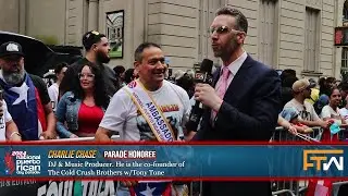 Todd interviews Legendary DJ Charlie Chase at the 2024 National Puerto Rican Day Parade in NYC