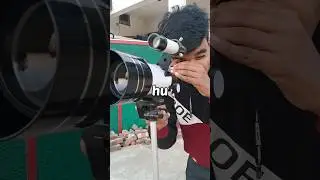 Тест 150-кратного увеличения со старым телескопом 🔭 #шорты