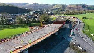 A487: pont Ddyfi newydd - Ebrill 2023 | A487: new Dyfi bridge &ndash; April 2023