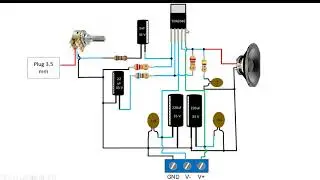 Amplificador estéreo de 2x25 Watts con TDA 2040