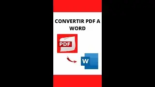 ✅ CONVERTIR un DOCUMENTO PDF a WORD  🔥 #convertir #pdf #Word #documento #aprender