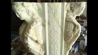 Traditional Stone Carving- Conservation & Restoration Techniques, Marble Pilaster Table Base