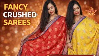 Crushed fancy saree at Kumkumaa.in 638067066 