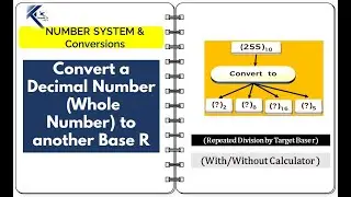 convert Decimal to Other Base| whole Number | with  and without Calculator |  Repeated Division