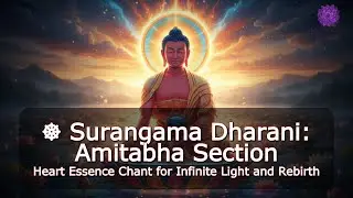 ☸ Surangama Dharani: Amitabha Section | Heart Essence Chant for Infinite Light & Rebirth | Amituofo