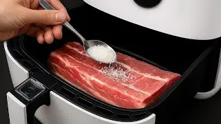 I&rsquo;ll Never Fry Pork Again! Juicy & Crispy Pork in Air Fryer! Few People Know This Trick!