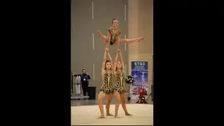 Holly, Darcey and Emma 11-16 (Hope Acro) at South Tyneside International Acro Cup - Balance