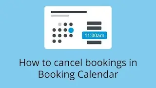 How to cancel a booking in Booking Calendars
