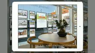 real estate led window display