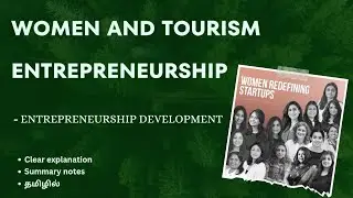 WOMEN AND TOURISM ENTREPRENEURSHIP தமிழ் explanation | II MA ENG | Entrepreneurship development
