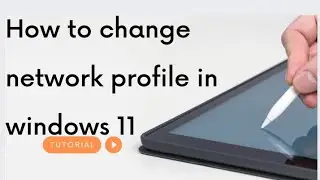 how to change network profile in windows 11