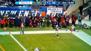Santonio Holmes Amazing Touchdown Catch vs Patriots- Divisional Playoffs