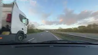 🇬🇧112mins Relaxing Evening Car Travel A3 M25 M1 A5 A509 Cowplain to Grange Farm | No Music No Talk