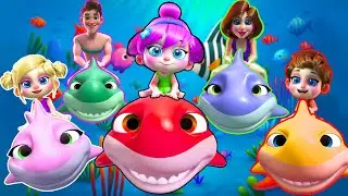 Johny Johny Yes Papa | Pool Party with Sharks | Baby Songs & Nursery Rhymes