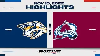 NHL Highlights | Predators vs. Avalanche - November 10, 2022
