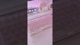 one of the prettiest clear keyboards ever ⋆.˚ ᡣ𐭩 .𖥔˚ #kiiboom #shorts