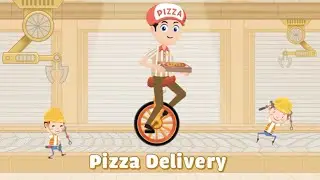 Pizza Delivery Adventure! 🍕🚲 Fun Cycle Ride | Kids Animation | Cartoons for Kids
