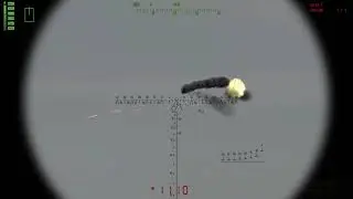 С птура в Кобру / Tank firing combat helicopter