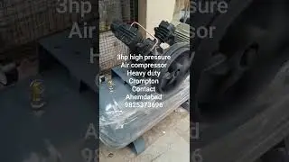 3hp air compressor heavy duty Crompton motr contact 9825373696 ahemdabad gujarat India