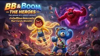 The Origin of Nutri Heroes! 🦸&zwj;♂️ BB & Boom vs. Red Candy Monster | Healthy Eating Cartoon