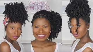 3 SIMPLE Spring/Summer Hairstyles For Thick Type 4 Hair