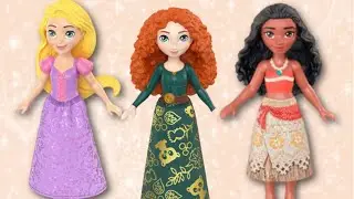 Часть 3: Распаковка и обзор маленьких кукол Disney Princess от Mattel 👑🏹🌊🍳