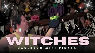 How to make a Witches Cauldron mini pinata with Cricut precut craft kit
