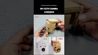 Самодельная картонная камера видеонаблюдения, фальшивая камера видеонаблюдения 📸 #короткиевидео #...