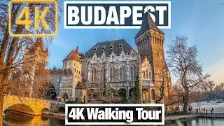 4K City Walks: Budapest, Hungary Heroes' Square and City Park - Virtual Walk Treadmill City Guide