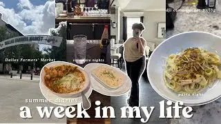 Weekly Vlog 🚗| Exploring Dallas, TX Travel Weekend, Work Life, Solo Date Night & Cooking at Home