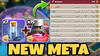 NEW META | With Buffed Army x15 Throwers + x7 Totem Spell is Not Fail Strategy | Clash of clans 