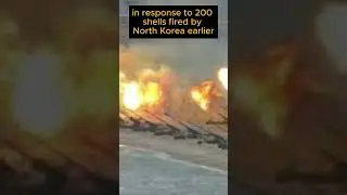SouthKorea Responds with Artillery Drills to NorthKorean Drills:cold war2 ? #shortsfeed#shortsviral