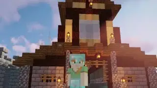 Automatic wool farm and making a beautiful barn | Minecraft Guide - Episode 23