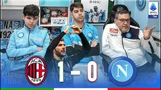SCONFITTI... MILAN-NAPOLI 1-0 | LIVE REACTION NAPOLETANI