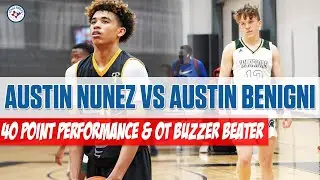 AUSTIN NUNEZ vs AUSTIN BENIGNI GO AT IT! 40 PT GAME & BUZZER BEATER WINNER!