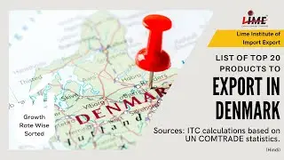 Best Growth Rate Wise Sorted Top 20 Products to Export in Denmark  from India | Best Opportunities