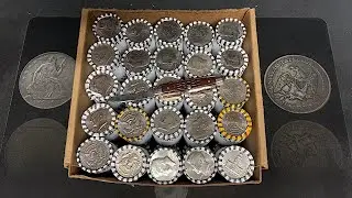 SEARCHING FOR SILVER & MORE (LIVE) HALF DOLLAR COIN ROLL HUNTING.